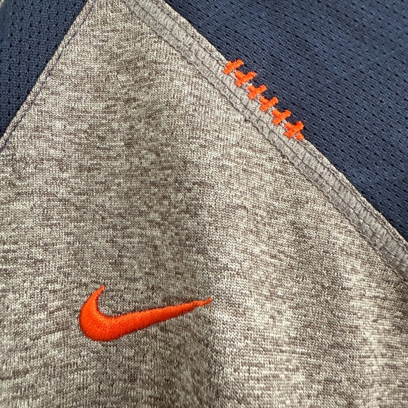 Syracuse Nike Team Fit Dry Navy Grey Orange Long Sleeve Tech Shirt Men Large EUC - Picture 4 of 13